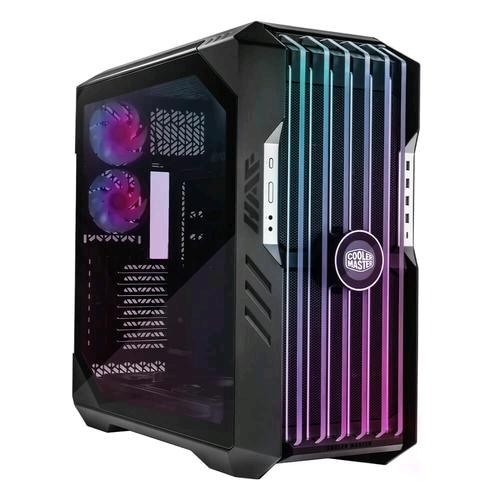 COOLER MASTER HAF 700 EVO CASE FULL TOWER ARGB MINI ITX MICRO ATX ATX E-ATX SSI-CEB SSI PANELLO LATERALE IN VETRO TEMPERATO 5 VENTOLE PREINSTALLATE STAFFE RADIATORE GIREVOLI HIGH-AIRFLOW COOLING LCD REAL-TIME LAME ARGB EDGE-LIT 4xUSB-A  3.2 1xUSB-C 3.2 GR