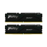 KINGSTON FURY BEAST KIT MEMORIA RAM 2x16GB 32GB TOTALI 5.600 MHz TECMOLOGIA DDR5 TIPOLOGIA DIMM CL36 EXPO BLACK