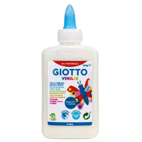 GIOTTO VINILIK COLLA VINILICA FLACONE DA 120 GR BIANCO CONF 12 Pz. 