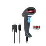 HAMLET HBCS1D10US BARCODE SCANNER LASER 1D COMBO USB + SERIALE PER CODICI LINEARI GREY