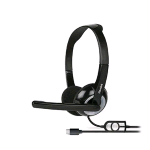 HAMLET HHEADMUS-C CUFFIA STEREO CON MICROFONO PER COMPUTER USB-C BLACK