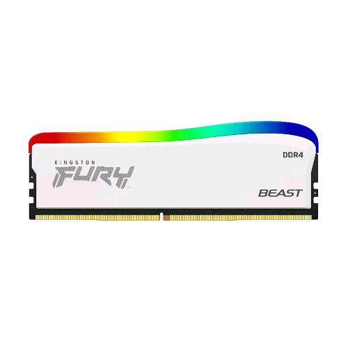 KINGSTON FURY BEAST WHITE RGB MEMORIA RAM 1x16GB 3.600 MHZ TECMOLOGIA DDR4 TIPOLOGIA DIMM CL18 WHITE