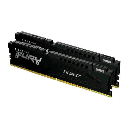 KINGSTON FURY BEAST KIT MEMORIA RAM 2x16GB 32GB TOTALI 5.200 MHZ TECNOLOGIA DDR5 TIPOLOGIA DIMM CL36 DIMM BLACK