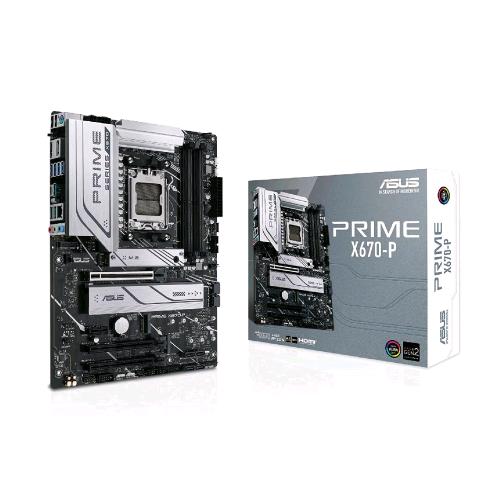 ASUS PRIME X670-P SCHEDA MADRE ATX AMD X670 AMD AM5 DDR5 PCI 5.0 REALTEK 2.5GB ETHERNET REALTEK 7.1 SURROUND 3xM.2 6xSATA 6GB/S USB 3.2 GEN 2x2 AURA SYNC RGB NERO