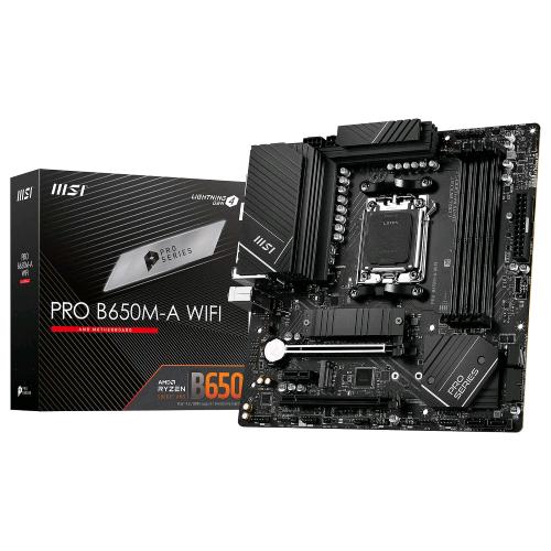MSI PRO B650M-A WIFI AMD B650 AM5 MICRO ATX