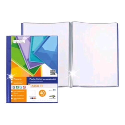 SEI ROTA ASSO TI PORTALISTINO PERSONALIZZABILE IN PP 300X220 mm 40 BUSTE BLU 