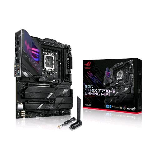 ASUS ROG STRIX Z790-E GAMING WIFI D4 SCHEDA MADRE GAMING ATX INTEL Z790 LGA1700 DDR5 PCI 5.0 WIFI 6E 2.5GB ETHERNET ROG SUPREMEFX 7.1 5xM.2 4xSATA 6GB/S AURA SYNC RGB NERO