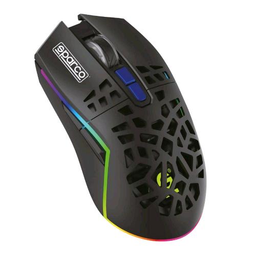 CELLY SPARCO CLUTCH MOUSE GAMING WIRELESS LUCI RGB MODALITA AUTO-SLEEP BLACK