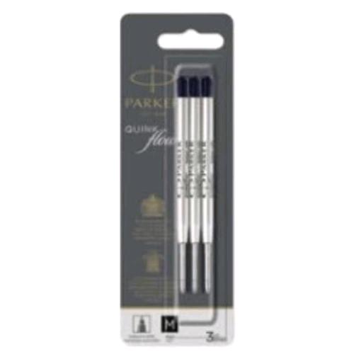 PARKER REFIL PER PENNA A SFERA QUINKFLOW INCHIOSTRO NERO CONF 3 Pz. 