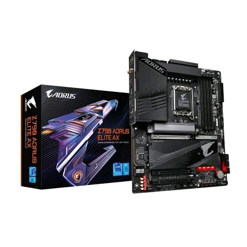 GIGABYTE Z790 AORUS ELITE AX SCHEDA MADRE Intel LGA 1700 DDR5-SDRAM 128 GB PCI EXPRESS 4.0 SATA III M.2 USB-A USB-C 