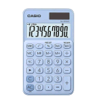 CASIO SL-310UC-LB-WEC CALCOLATRICE DA TAVOLO COMPATTA 10 CIFRE ALIMENTAZIONE SOLARE/BATTERIA AZZURRO