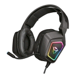 TRUST GXT450 BLIZZ CUFFIE GAMING AUDIO SURROUND 7.1 RGB OVER-EAR CON MICROFONO FLESSIBILE BLACK