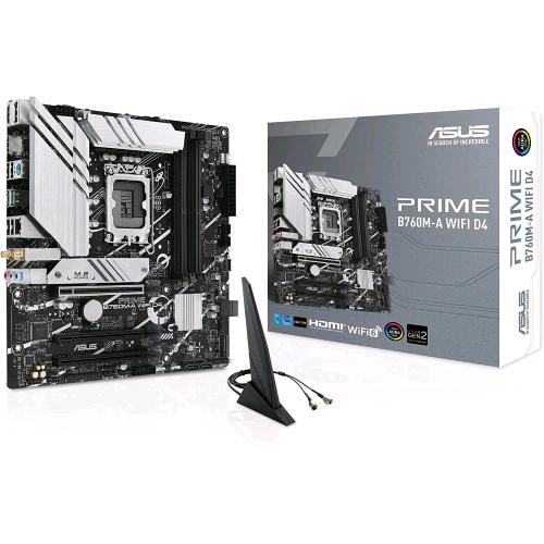 ASUS PRIME B760M-A WIFI D4 LGA1700 (RAPTOR LAKE) 4DDR4 HDMI+DP M2 ATX