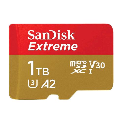 SANDISK EXTREME MICROSDXC 1024 GB CLASSE 10 V30 U3 A2 CON ADATTATORE SD 