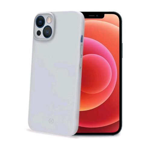 CELLY SPACE APPLE iPHONE 14 COVER IN TPU CON PULSANTI RINFORZATI WHITE 