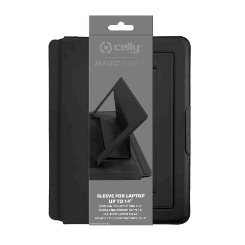 CELLY SWMAGICSLEEVE CUSTODIA PER LAPTOP E TABLET FINO A 14" BLACK