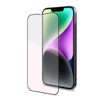 CELLY FULL GLASS APPLE iPHONE 14 VETRO TEMPERATO CON SUPERFICIE ANTI-IMPRONTE E BORDI COLORATI TRASPARENTE NERO  