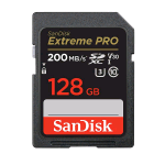 SANDISK EXTREME PRO SCHEDA SDXC 128GB VIDEO CLASSE V30 UHS-I U3 CLASS10 BLACK