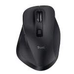 TRUST FYDA MOUSE WIRELESS RICARICABILE ERGONOMICO 800-2400 DPI 6 PULSANTI RICEVITORE USB BLACK