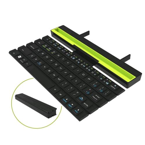 ROCK R4-KEYBLU TASTIERA ARROTOLABILE BLUETOOTH  MULTIFUNZIONALE R4 SUPPORTO PER SMATRPHONE/TABLET PRODOTTO BULK NERO VERDE