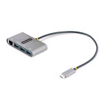 STARTECH HUB USB-C ETHERNET CON 3 PORTE USB-A 3.2 1XETHERNET LA RJ-45 10/100/1000MBIT/S SILVER