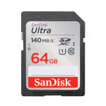 SANDISK ULTRA MEMORY CARD SDXC 64GB 140MB/S A1 UHS-I CLASSE 10 U1