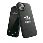 ADIDAS ICONIC APPLE iPHONE 14 COVER IN TPU CON IL CLASSICO LOGO DEL TRIFOGLIO A CONTRASTO BLACK