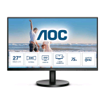 AOC Q27B3MA 27" LED QUAD HD 75HZ 4MS ADAPTIVE SYNC WIDE FRAMELESS HDMI DISPLAYPORT ALTOPARLANTI INCORPORATI NERO 
