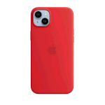 APPLE iPHONE 14 PLUS COVER CON MAGSAFE IN SILICONE ROSSO