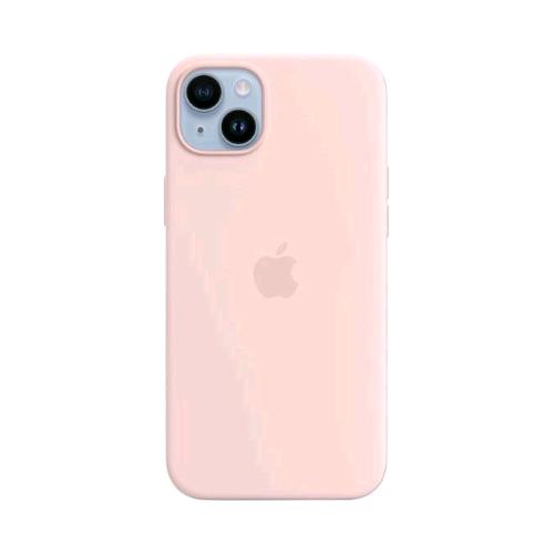 APPLE iPHONE 14 PLUS COVER CON MAGSAFE IN SILICONE ROSA GESSO
