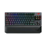 ASUS X807 STRIX SCOPE RX TASTIERA GAMING WIRELESS DELUXE TKL MECANICA SWITCH OTTICO MECCANICI ROG RX ROSSI PORTA USB TASTO CTRL ALLARGATO TASTO STEALTH POGGIAPOLSI LAYOUT ITALIA NERO