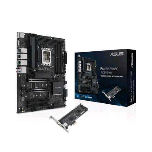 ASUS PRO WS W680-ACE SCHEDA MADRE IPMI ATX LG 1700 DDR5-SDRAM M.2 NVMe SATA III HDMI DISPLAYPORT 4xUSB-A 3.2 1XUSB-C 3.2 