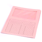 FRASCHINI CARTELLINE IN CARTONCINO CON FINESTRA 22X31 CM ROSA CONF 50 Pz.