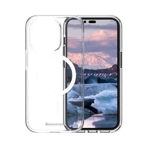 DBRAMANTE 1928 ICELAND PRO APPLE iPHONE 14 PRO COVER PROTETTIVA ANTIURTO COMPATIBILE CON MAGSAFE TRASPARENTE