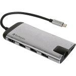 VERBATIM HUB USB-C MULTIPORTA USB 3.1 U 3x 3.0 -HDMI-CARD/RJ45 GIGABIT
