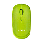 NILOX MOUSE OTTICO WIRELESS 2.4GHz 800-1200-1600dpi SELEZIONABILI 3 PULSANTI ROTELLA DI SCORRIMENTO GREEN
