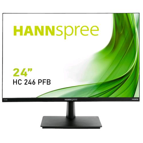 HANNSPREE HC246PFB 24" LED WUXGA 16:10 250 CDM 5 ms 1000:1 60Hz 1 x VGA 1 x HDMI 1  DISPLAYPORT 1920 x 1200 NERO