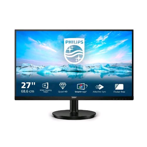 PHILIPS V-LINE 275V8LA 27" LED QUAD HD 16:9 75 Hz 4 MS ADAPTIV SYNC HDMI DISPLAYPORT ALTOPARLANTI INCORPORATI NERO