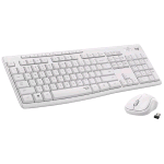 LOGITECH MK295 SILENT TOUCH KIT TASTIERA E MOUSE WIRELESS 2.4 GHz QWERTY US COLORE BIANCO