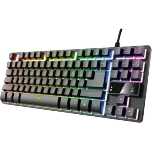TRUST GXT833 THADO TKL TASTIERA GAMING RGB IN METALLO USB LAYOUT ITALIANO