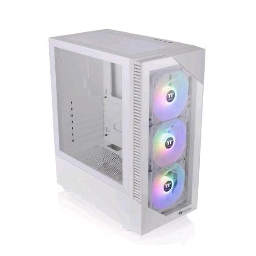 THERMALTAKE VIEW 200 TG ARGB CASE MID TOWER MINI-ITX MICRO-ATX ATX PANNELLO FRONTALE E LATERALE IN VETRO TEMPERATO2xUSB-A 3.0 3xVENTOLE 120MM ARGB SNOW/WHITE