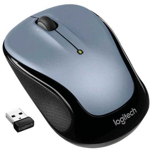 LOGITECH M325s  MOUSE OTTICO WIRELESS AMDIDESTRO 5 TASTI IMPUGNATURA IN GOMMA 1.000 DPI LIGHT SILVER/BLACK