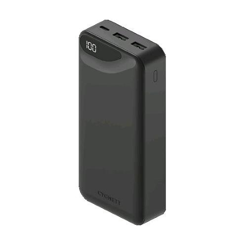 CYGNETT CY4345PBCHE CHARGEUP BOOST POWERBANK 20.000 mAH 1xUSB-C 15W 2xUSB-A 12W DISPLAY DIGITALE BLACK 