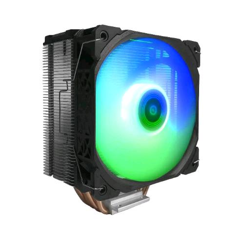 NOUA ENA DISSIPATOTE AD ARIA CON VENTOLA ARGB PWM 120MM 4 TUBBI DI CALORE PER CPU AM4 1200 1700 180W BLACK