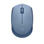 LOGITECH M171 MOUSE OTTICO WIRELESS RF 2.4GHz AMBIDESTRO 3 PULSANTI BLUE/GREY