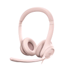 LOGITECH H390 CUFFIA CON CAVO E MICROFONO PER PC/PORTATILE AURICOLARI STEREO MICROFONO CON CANCELLAZIONE DEL RUMORE USB-A ROSA