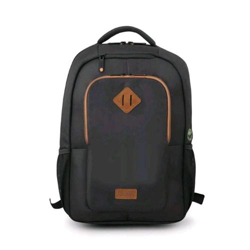 URBAN FACTORY CYCLEE ECO ZAINO PER NOTEBOOK DA 14" IN POLIESTERE RICICLATO 3 SCOMPARTI NERO