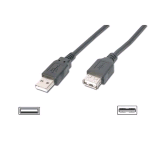 DIGITUS CAVO PROLUNGA USB 2.0 A-A MASCHIO/FEMMINA 5 MT NERO