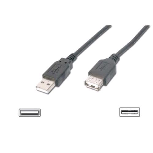 DIGITUS CAVO PROLUNGA USB 2.0 A-A MASCHIO/FEMMINA 5 MT NERO