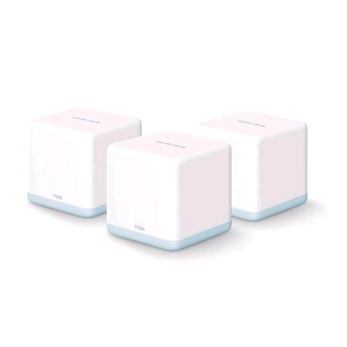MERCUSYS HALO H30 SISTEMA WI-FI MESH A MODALITA ROUTER E ACCESS POINT C1200 DUAL BAND COLLEGA FINO A 100 DISPOSITIVI 3 PEZZI CON COPERTURA FINO A 320² 3 PZ BIANCO 